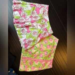 lot of 2 Lilly Pulitzer vintage girls skirt and skort size 8